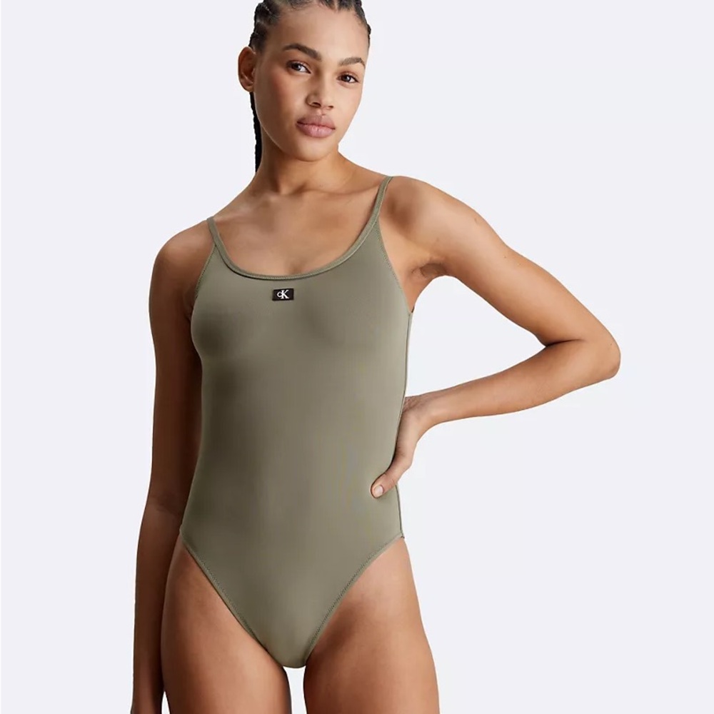 CK Scoopneck One Piece Swimsuit